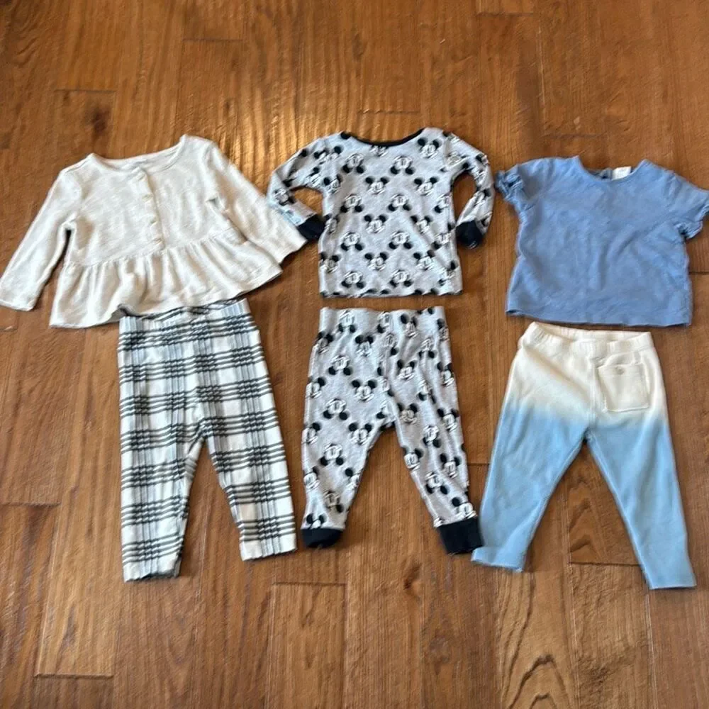 Toddler girl 12-18 months bundle Zara H&M mini mouse